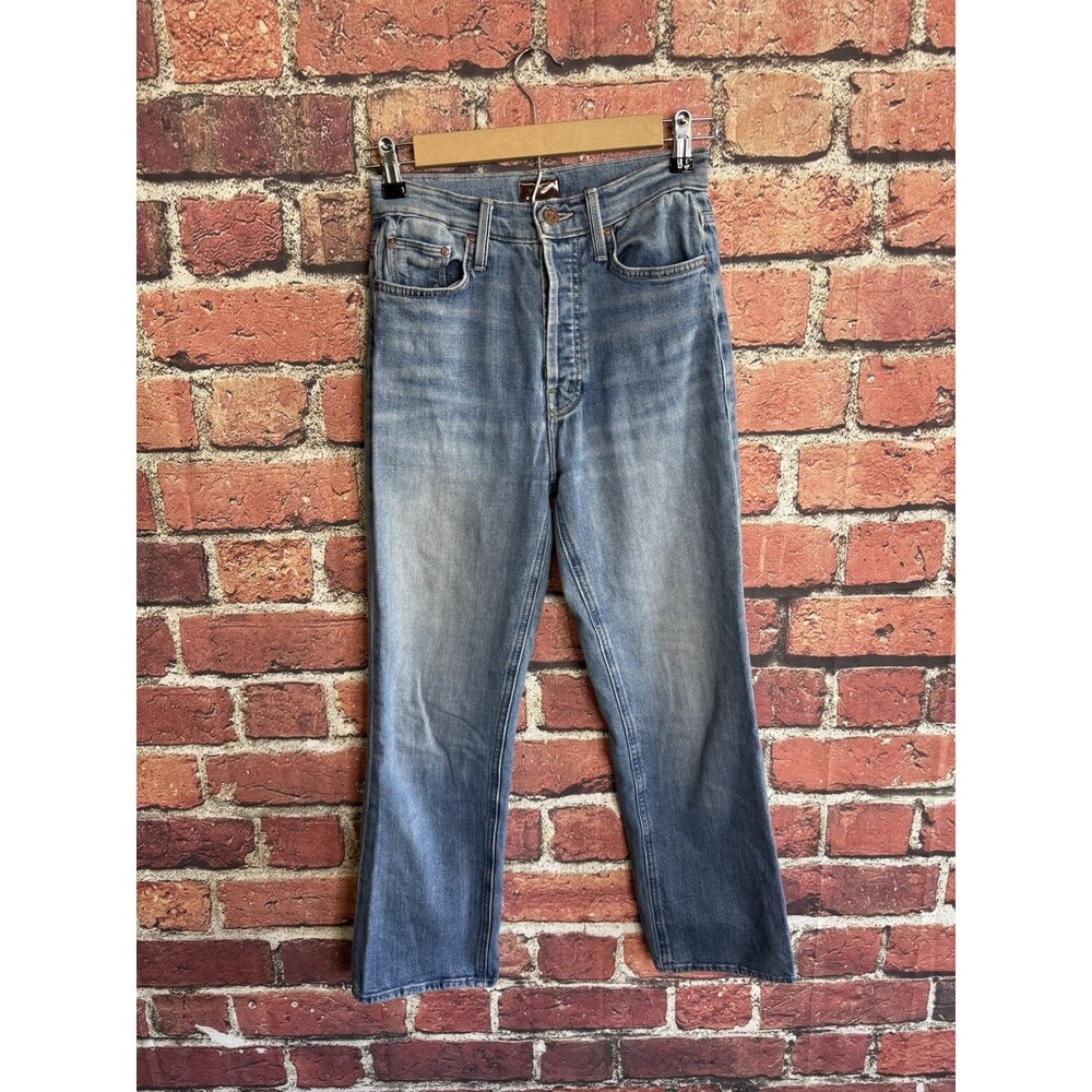 Mother Denim Blue The Tripper Jeans Embroidered Butterfly Wander Dust Y2K 25